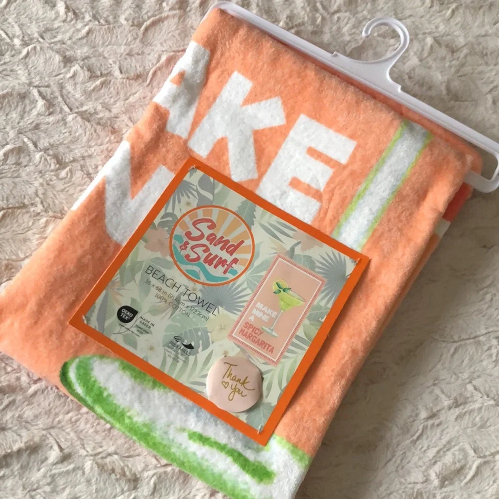 MAKE MINE A SPICY MARGARITA Beach Towel